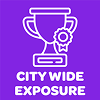 Incentive level: Down Syndrome Innovations City Wide Exposure!